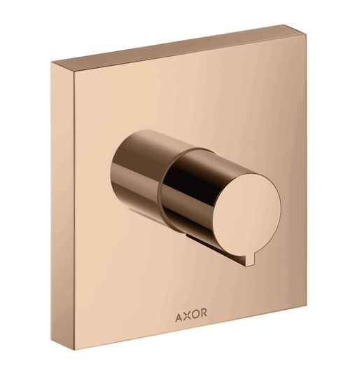 AXOR-HG-AXOR-ShowerSolutions-Absperrventil-120-120-Unterputz-eckig-Polished-Red-Gold-10972300 gallery number 1